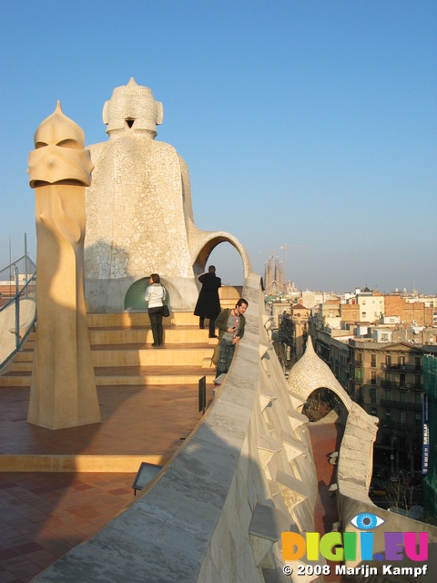 20938 Sagrada Familia from roof La Pedrera